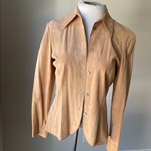 Chic Tan Suede Jacket